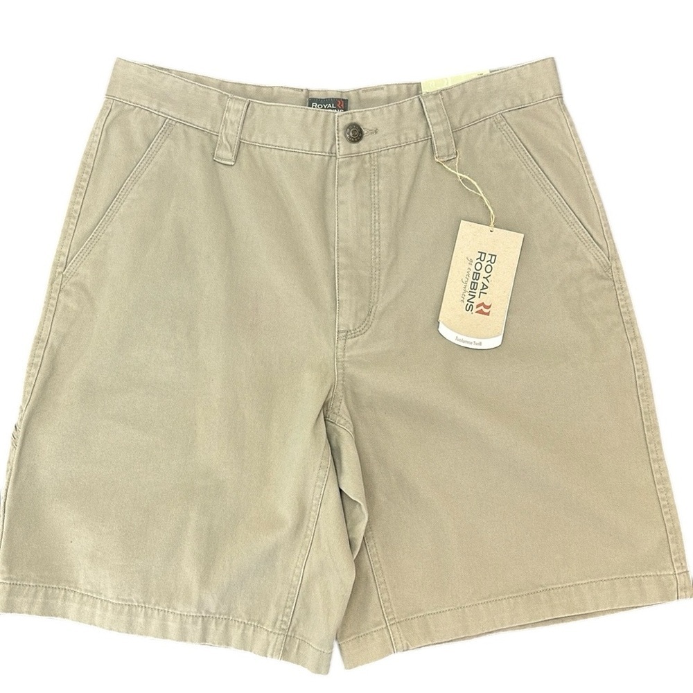 Royal Robbins Khaki Trail Twill Short 32 UPF‎ 50+ Breathable Soft Rugged